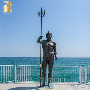 Escultura de Metal de <span class=keywords><strong>Poseidón</strong></span> de Tamaño Real, Precio de Fábrica, Moderna, de Bronce, para Jardín - Product Image 2