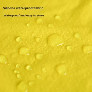 Sac de rangement multifonctionnel portable ultra-léger imperméable avec fermeture éclair en silicone pour vêtements, cosmétiques et articles divers - Product Image 3