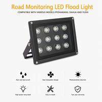 Projecteur LED 12W 6500K, éclairage grand angle, lumière de caméra de sécurité, IP65 étanche, 12V 220V, CCTV extérieur, auxiliaire 12W LED
