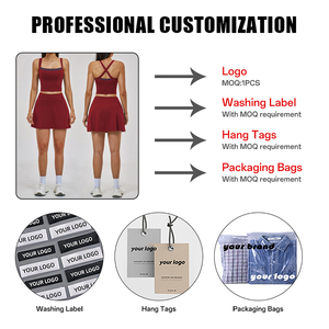 Ensemble de sport pour femmes : Jupes-shorts de golf, tennis et course à sensation seconde peau - Product Image 3