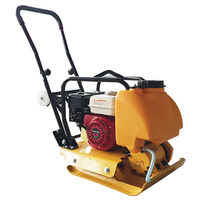 Compacteur de sol manuel portatif mini, plaque vibrante, rouleau compacteur, moteur 3 CV, pour la compactation des fondations de construction