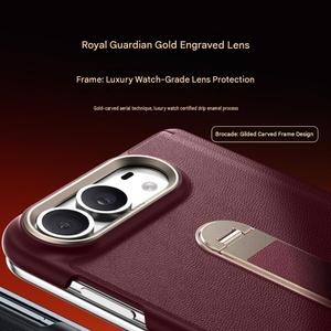 Étuis pour téléphone portable en cuir PU pour iPhone Duo avec protection à 360° °   Coque rigide de protection antichoc avec support magnétique et charnière - Product Image 5