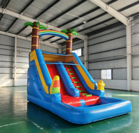 Toboggan aquatique gonflable commercial intérieur/extérieur pour enfants, parc aquatique d'été, location pour fêtes de jardin, toboggan gonflable personnalisé en PVC