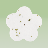 Tampons Tonifiants Écologiques à l'Essence de Thé Vert et Viscose, Motif Floral, pour l'Hydratation Cosmétique