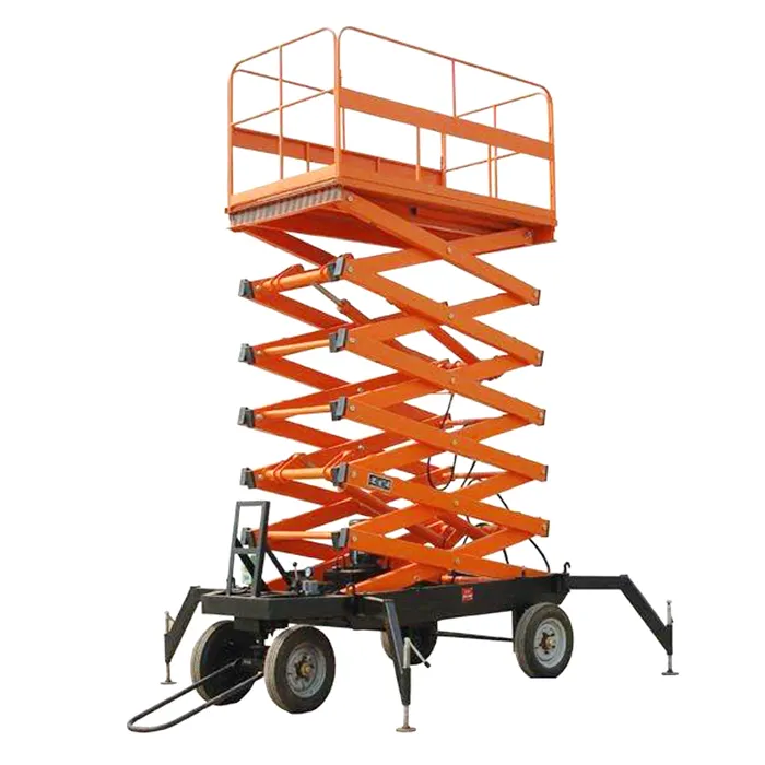 good price warehouse using Hydraulic Mobile Working Scissor Lift Platform table lifting for sale