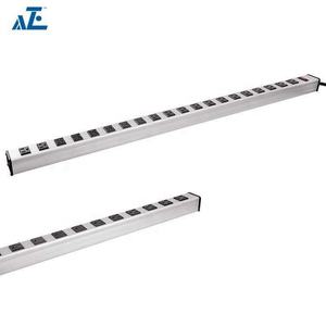 Regleta <span class=keywords><strong>de</strong></span> alimentación metálica <span class=keywords><strong>de</strong></span> alta resistencia <span class=keywords><strong>con</strong></span> 20 tomas y cable <span class=keywords><strong>de</strong></span> extensión ultralargo <span class=keywords><strong>de</strong></span> 15 pies, color plateado, AZE PDV20USCB-W 110V~125V - Product Image 3