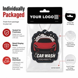 Ambientador Colgante con Diferentes Aromas, Ambientador Personalizado con Imagen Impresa, Ambientador para Auto con Logotipo - Product Image 4