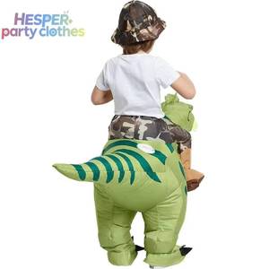 Disfraz Inflable de Dinosaurio T-Rex Verde para Adultos y Niños, para Halloween, Carnaval y Fiestas - Product Image 6
