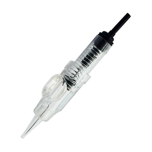 Aiguilles de machine à tatouer pour maquillage permanent, type cartouche PMU, avec embout noir, pour microshading - Product Image 5