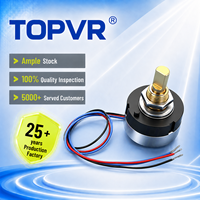 TOPVR Potentiomètre numérique à effet Hall en stock 0-5 V Capteur d'angle à rotation 360° Mesure sans contact à induction magnétique