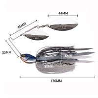 18g Spinner Bait Bass Jig Chatter Bait Leurre de pêche Chatterbait Kit de pêche Wobblers pour Bass Fishing Tackle