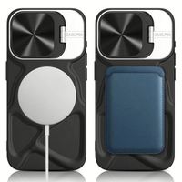 Étui de téléphone antichoc en TPU PC personnalisé, motif mode urbaine, avec support de lentille magnétique ajouré élégant et créatif