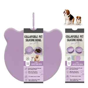 Jinshwaypets Dobrável Pet Alimentador Lento Tigela Leve Silicone Portátil Cão Prato De Alimentação para Viagens Ao Ar Livre e Caminhadas - Product Image 1