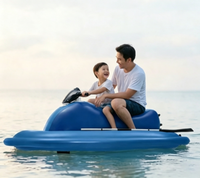 Vente en gros d'usine, bateau électrique gonflable flottant sur l'eau de 700 W, jet ski électrique gonflable