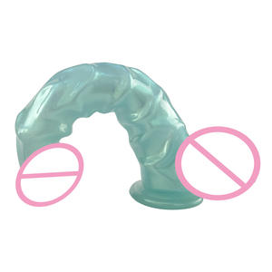Dildo in Silicone Morbido Extra Lungo a Due Teste Colore Macaron per Trasmissioni in Diretta Femminili, Prodotto per Adulti BDSM, Masturbazione Anale - Product Image 3