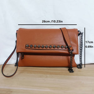 Nuevo bolso tipo sobre para mujer, diseño único, bolso bandolera versátil con cadena, bolso de hombro. - Product Image 6