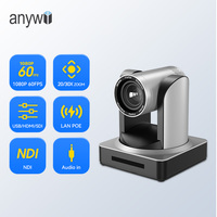 Contrôleur de caméra Anywii IP POE PTZ, équipement de diffusion en direct, commutateur vidéo, équipement de diffusion en direct, caméra PTZ SDI NDI, zoom 30x