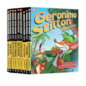 La première saison 1-9 Volumes Geronimo Stilton Reporter Livre d'aventure livres d'histoires de bandes dessinées d'images - Product Image 1
