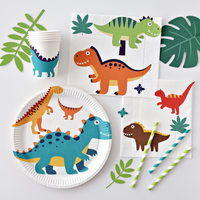 personnalisé fête d'anniversaire décoration motif fête vaisselle jetable assiettes et tasses en papier ensemble