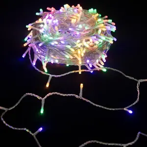 Cadenas de luces LED de bajo voltaje - 500 luces RGBY - 50m + - 10cm entre LEDs - cable transparente - IP44 - 8 modos de iluminación - Product Image 2