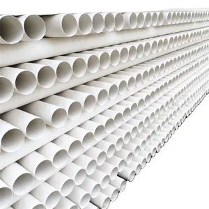 pvc pipe and fittings price 160mm 0.8mpa PVC water pressure pipe white 4m