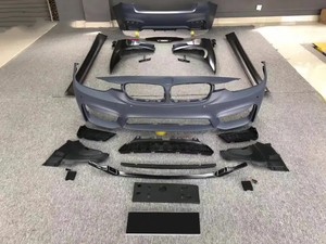 Pour <span class=keywords><strong>BMW</strong></span> Série <span class=keywords><strong>3</strong></span> F30 F35 <span class=keywords><strong>320i</strong></span> 328i 335i mise à niveau M3 kit carrosserie Grilles garde-boue jupe latérale pare-chocs arrière diffuseur f30 bodykit - Product Image 3