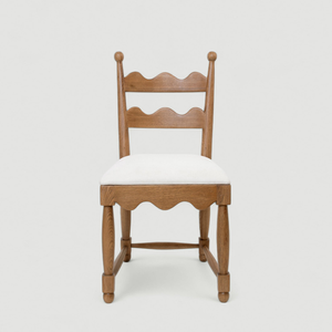 เก้าอี้รับประทานอาหารสไตล์ฝรั่งเศสสมัยใหม่ เฟอร์นิเจอร์ร้านอาหาร คาเฟ่ เก้าอี้ไม้เนื้อแข็ง พนักพิงสูง เก้าอี้จัดเลี้ยง - Product Image 1