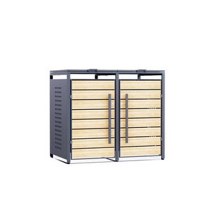 Thiết kế mới nguồn nhà sản xuất dốc mái Thùng rác <span class=keywords><strong>bin</strong></span> hộp 2 Thùng thép mạ kẽm Wheelie <span class=keywords><strong>bin</strong></span> Bìa - Product Image 1