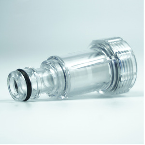 Filtre fileté transparent G1/4 pour nettoyeur haute pression, accessoire d'entrée d'eau pour le nettoyage des voitures, non toxique, débit de 1 GPM - Product Image 1