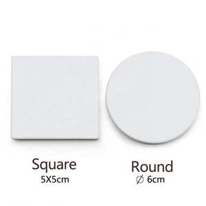 Imán de Refrigerador Redondo de Cerámica con Diseño de Playa y Costa, Recuerdo, Impresión UV, Foto Personalizada, Azulejo Cuadrado de Cerámica en Blanco, Imán de Refrigerador Personalizado - Product Image 4