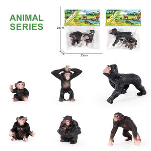 โมเดลรูปสัตว์ในฟาร์มและสัตว์ป่าทำจาก PVC รูปเพนกวินกอริลลาหมาป่าจิงโจ้ม้าลาย - Product Image 3