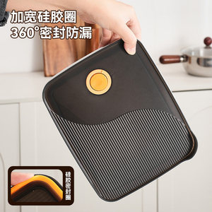 304 Stainless Steel Food Storage Container Rectangle <b>Clip</b>-on Lid Microwave Safe For Travel And Refrigeration - Product Image 3