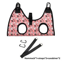 Hamac de toilettage neutre pour animaux de compagnie (chats et chiens) – Tailles petites/moyennes – Matière polyester – Anti-rayures, sûr et doux pour la coupe des ongles