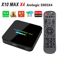 WF X10 MAX X4 TV box pcb amlogic s905x4 puce transpeed la plus rapide 1000m 5G double wifi hdr10 8k 128 go smart android tv box