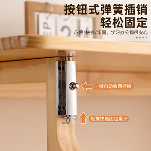 No installation required. Solid wood folding table, simple and multifunctional computer desk, small desk for home, dormitory, - Product Image 3