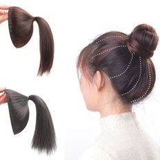 Upstyle-Paire d'extensions de cheveux humains auto-adhésifs pour perruque He-Head Volume - Product Image 1