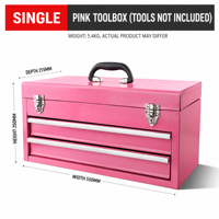 Ensemble complet d'outils roses avec pinces, marteau, clés à douille, tournevis pour la maison, le bricolage et la réparation automobile - Vente en gros