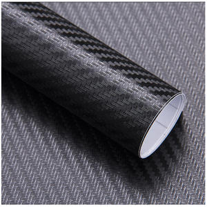 <span class=keywords><strong>Film</strong></span> d'enveloppe automobile en vinyle noir en fibre de carbone de grande quantité pour le bricolage anti-rayures du corps facile à installer sans gâchis (1.52*17m) - Product Image 2