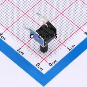 TSA06231-115B332BA Tactile Switch Bent Lead Through Hole-4P,7.4x6.2mm Switch Single Pole Single Throw Round Button 1.8N 7.4mm - Product Image 2