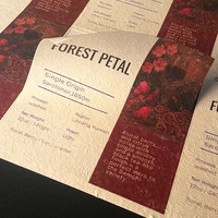 Autocollants personnalisés motif arbre, étiquettes d'emballage en papier, autocollants adhésifs imperméables avec logo pour boulangerie, bouteilles, vente au détail, scellage, vente en gros