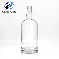 Botellas de Vidrio de Alta Calidad para Licores de 750 ml para Ginebra, Whisky, Vino, Vodka, Brandy y Ron
