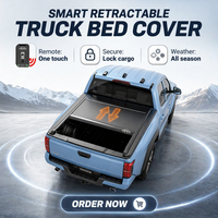 Couverture de benne électrique premium VEWU pour Hilux 2015-2026 Revo, noir mat de luxe pour l'overlanding et l'équipement de plein air