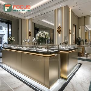 Vitrine de luxe pour bijoux, surface polie, comptoir d'exposition pour magasin commercial - Product Image 5
