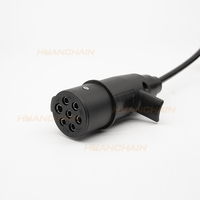 Connecteur de remorque personnalisable robuste de haute qualité à 15 broches 24V 10A avec contacts en alliage de cuivre, 7 broches EBS/ABS pour barre de remorquage ABS