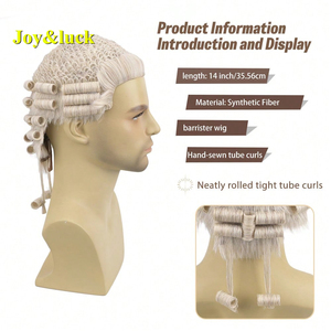 Peluca de Abogado Profesional para Hombre, Precio de Fábrica, 100% Hecha a Mano, de Alta Calidad, para Procurador - Product Image 2
