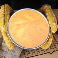 Set Loyang Kue Bulat Aluminium Anodized 6 Buah Loyang Panggang Bulat untuk Kue Anti Lengket Mudah Dilepas dan Dibersihkan