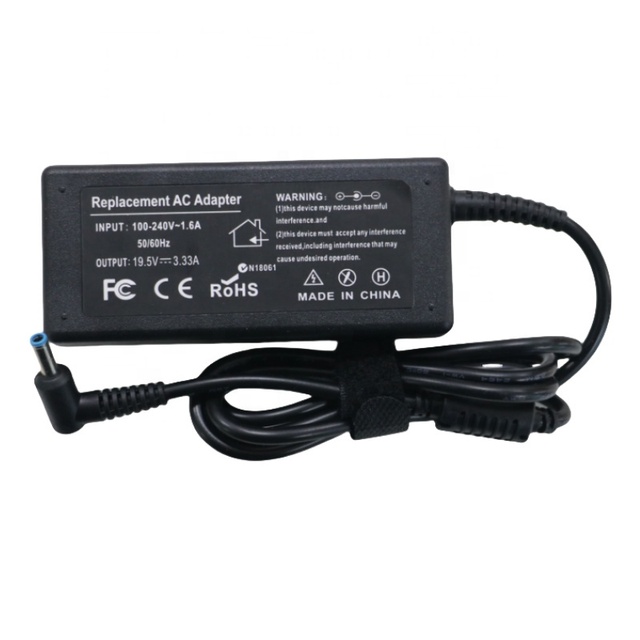 High Quality 65W 19.5V 3.33A AC DC Power Supply Charger for HP Laptop 4.5*3.0mm Power Supply Cord
