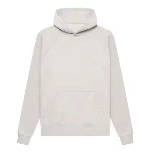 เสื้อฮู้ดสีข้าวโอ๊ตอ่อน