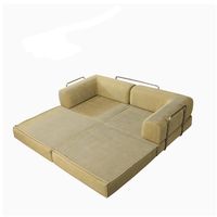 Sofá Cama Modular de Terciopelo Moderno con Compresión al Vacío, Funda Extraíble, para Sala de Estar, Hotel, Apartamento