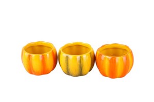 New Style Modern Terracotta Pumpkin <strong>Pot</strong> Ceramic Pumpkin Flower <strong>Pot</strong> - Product Image 2